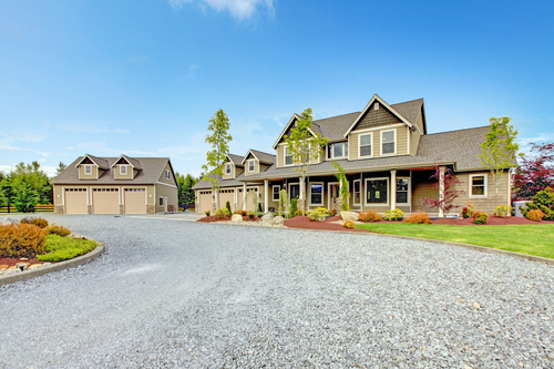 Gravel driveway